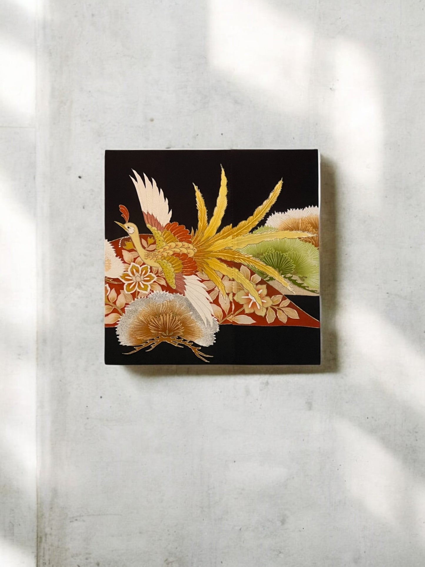 Vibrant Floral Fabric Board on Black (007-FB)