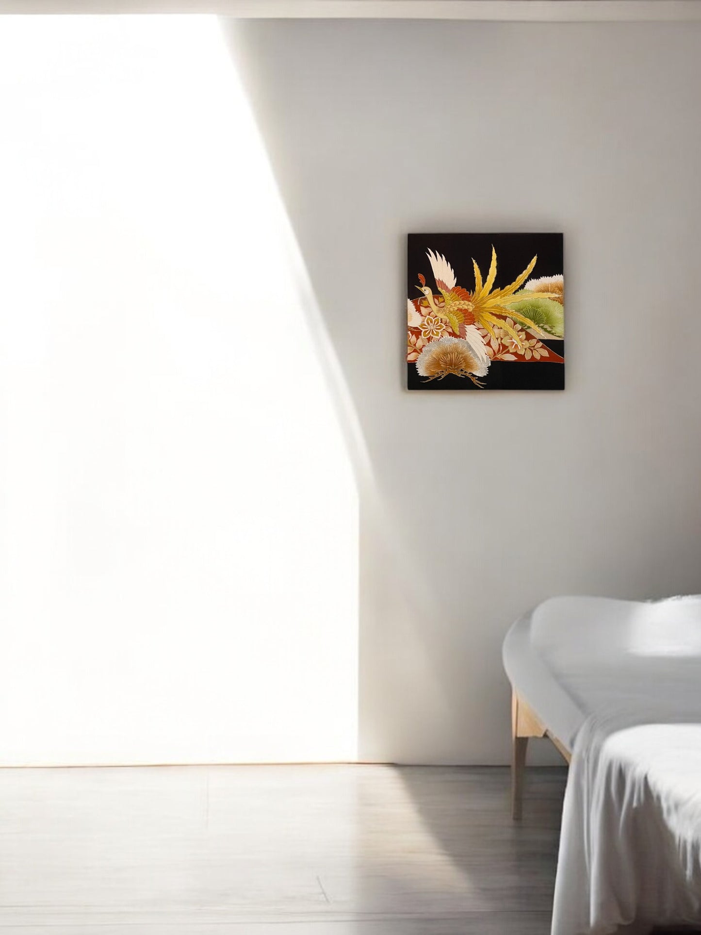 Vibrant Floral Fabric Board on Black (007-FB)