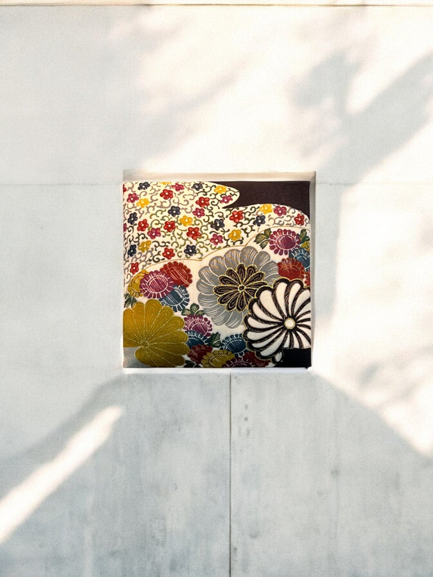 Fabric Board with Colorful Floral Patterns on a White Background(014-FB)